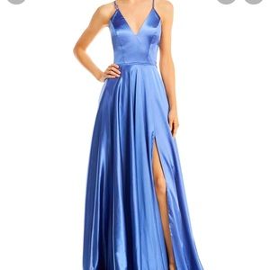 Steel Blue Floor Length Dress, purchased from Neimann Marcus, never worn